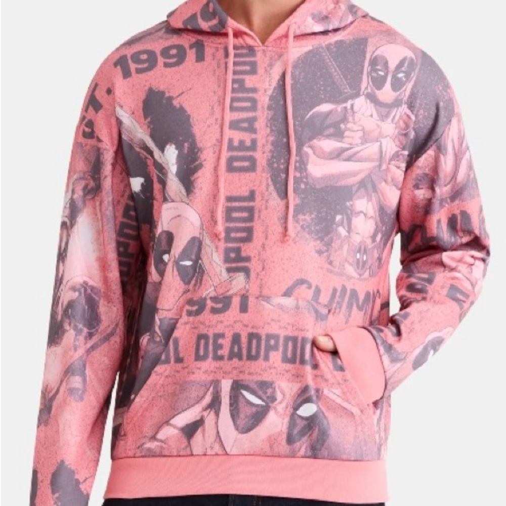 Marvel Deadpool Hoodie - Red and Black